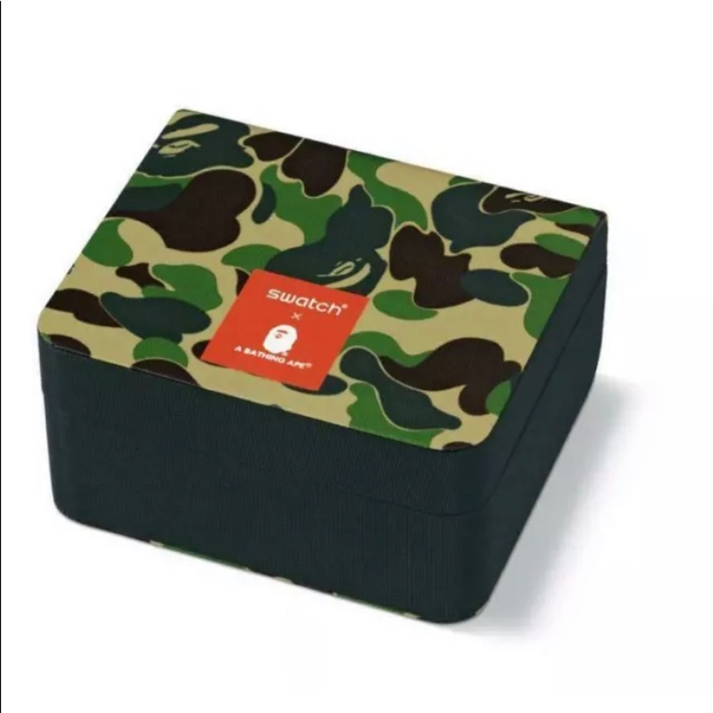 SWATCH x BAPE TOKYO BLACK MULTI CAMO